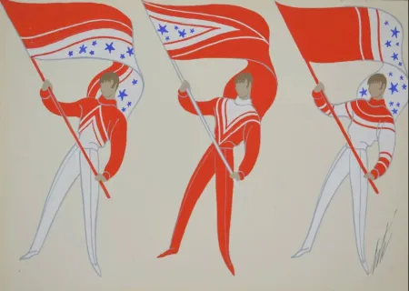 Multiplo Erte - Chauffeurs Et Hommes Aux – Horizontal