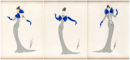 Non Tecnico Erte -  Set of three Costume Designs 