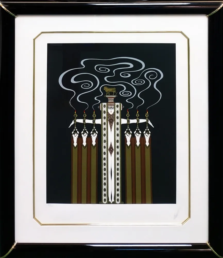 Serigrafia Erte - THE GOLDEN CALF