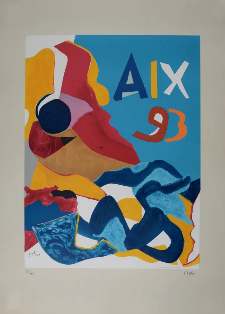 Litografia Esteve - Aix 93, 1993 - Hand-signed