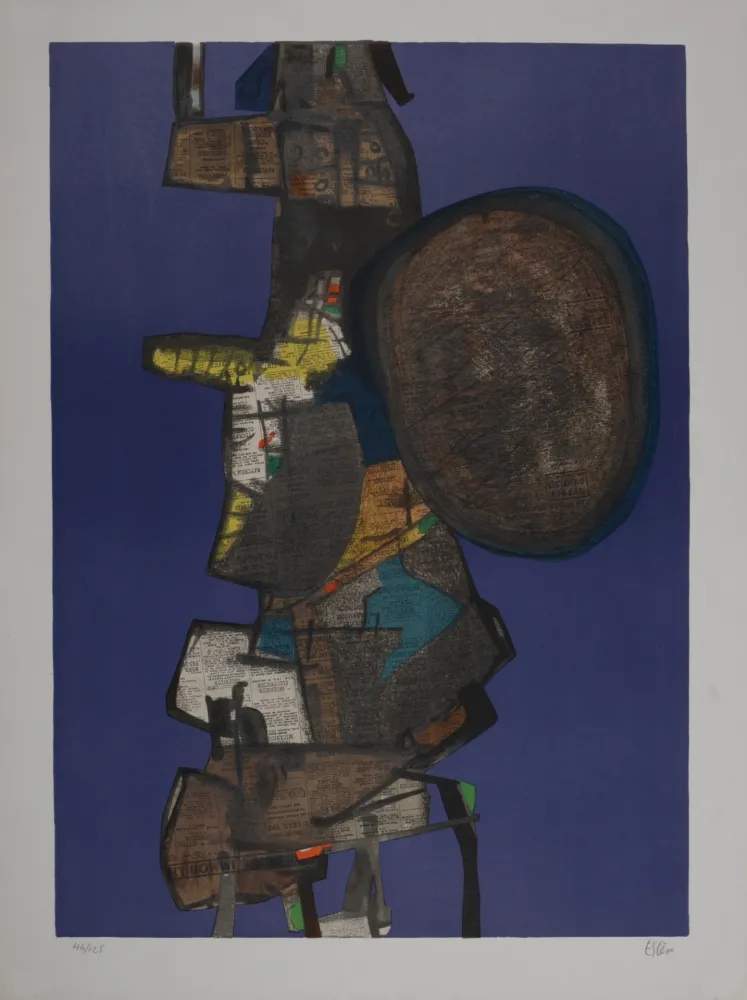 Litografia Esteve - Bank Street, 1967 - Hand-signed