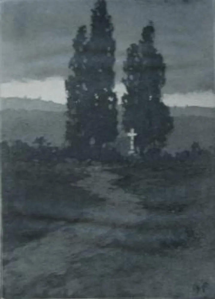 Acquatinta Fabre - Le repos