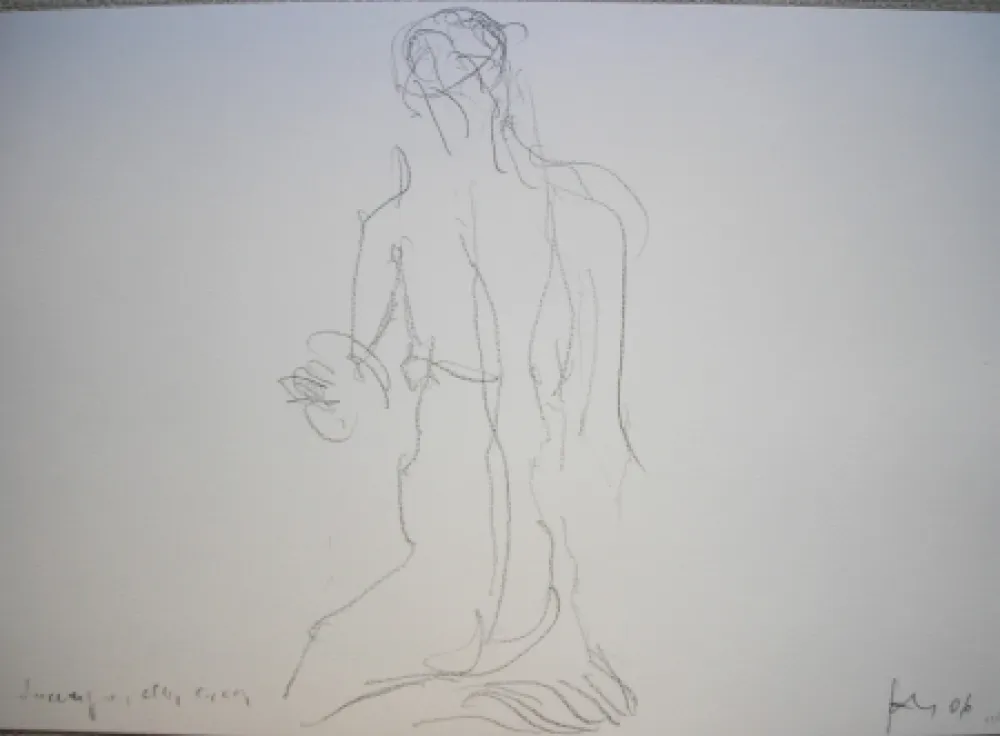 Litografia Fabro - Daccapo, alla cieca