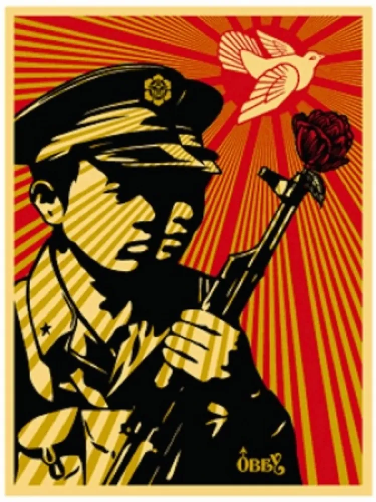 Serigrafia Fairey - Chinese Soldiers 