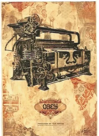 Incisione Fairey - Freedom of the press