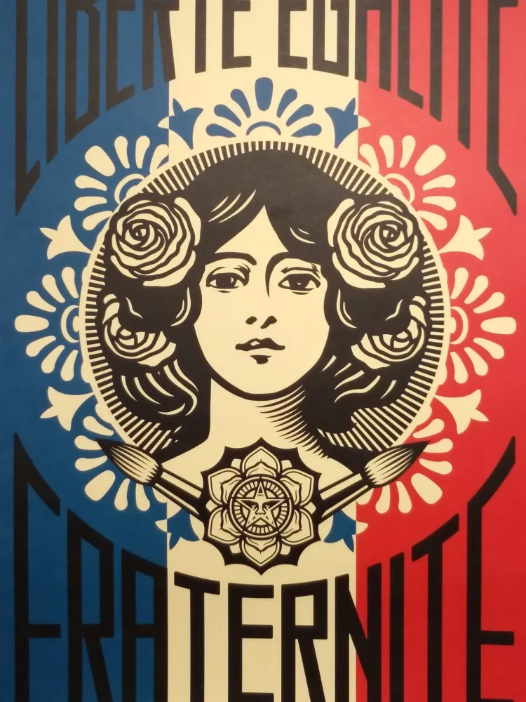 Litografia Fairey - Liberte