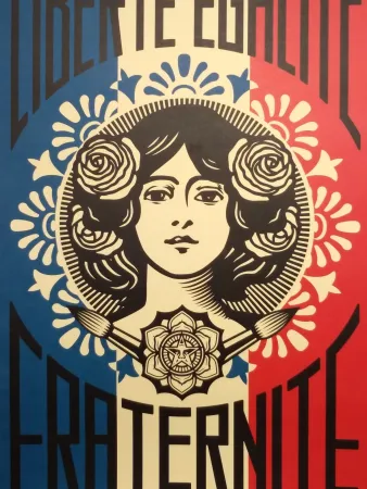 Litografia Fairey - Liberte