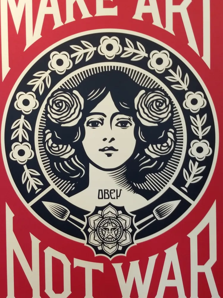 Litografia Fairey - Make Art Not War