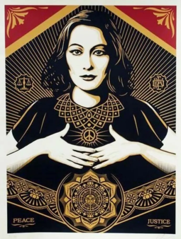 Serigrafia Fairey - Peace and Justice (Large Format)