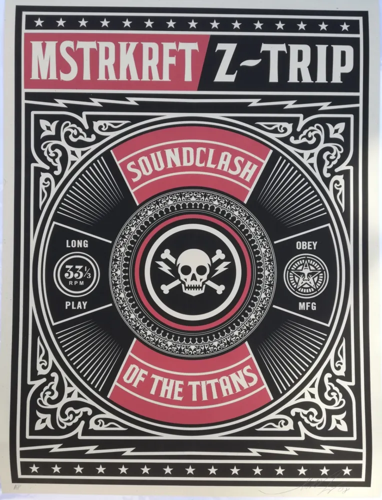 Serigrafia Fairey - Soundclash of the titans