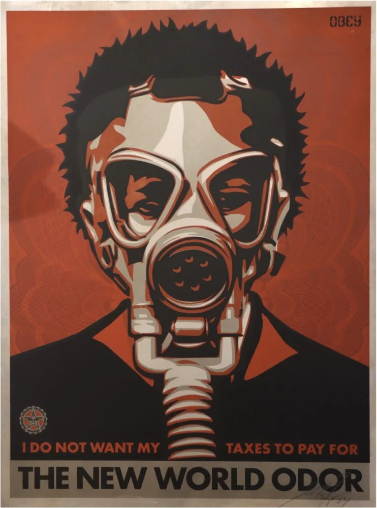 Serigrafia Fairey - The New World Odor