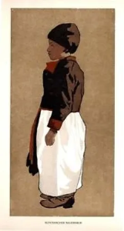 Incisione Su Legno Fanto - Slovakischer Bauernbub / Slovak Farmboy