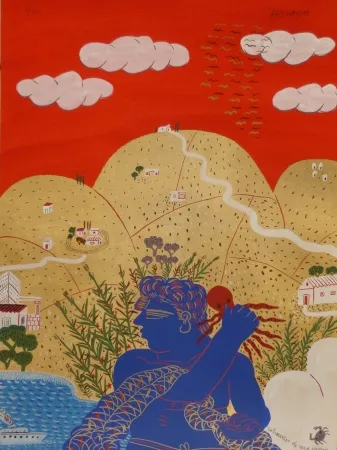 Litografia Fassianos - Un pêcheur