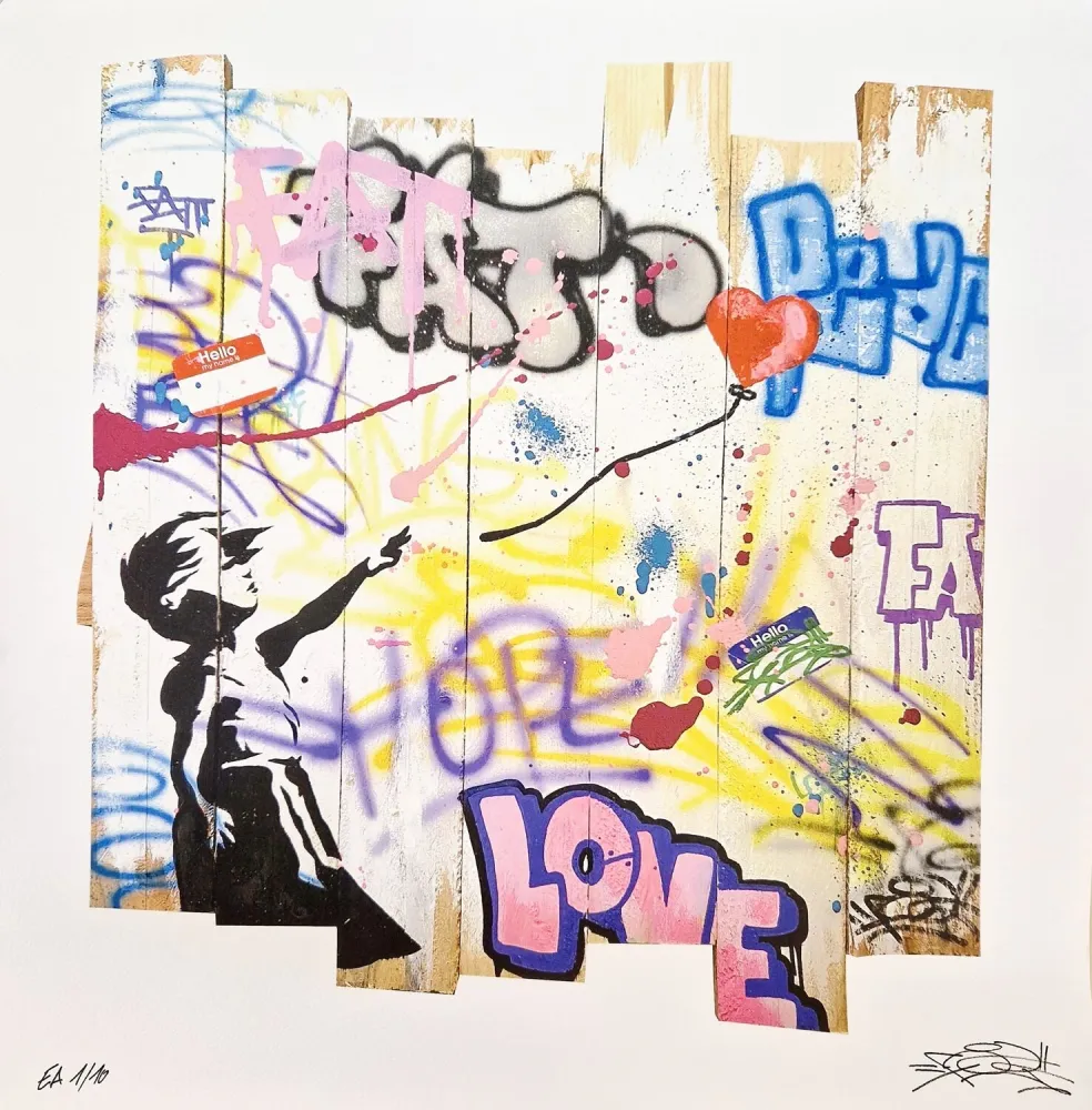 Litografia Fat - Balloon Girl Palisade