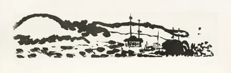 Incisione Fattal - Au bord du Barada II