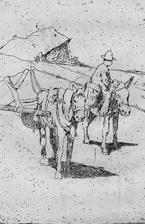 Incisione Fattori - Costumi toscani (barroccio)