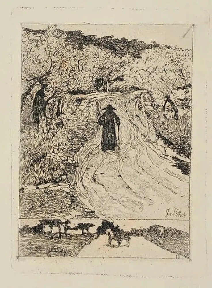 Acquaforte Fattori - Ritorno a casa