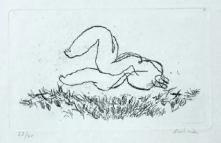 Acquaforte E Acquatinta Fautrier - Alleluiah - Petit nu L