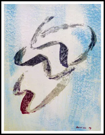 Litografia Fautrier - ANNABELLE NUE