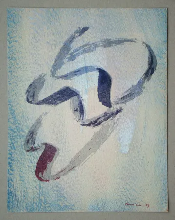 Litografia Fautrier - Annabelle Nue