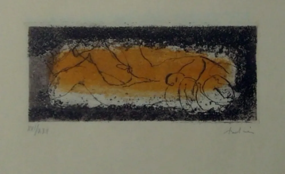 Acquaforte E Acquatinta Fautrier - Couple doré