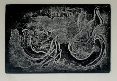 Acquaforte E Acquatinta Fautrier - Femme étendue II