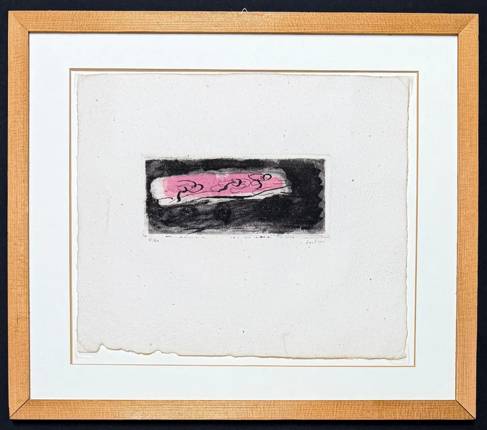 Incisione Fautrier - Jean Fautrier (1898–1964) -Petit Paysage Sombre- etching aquatint on paper- 1941