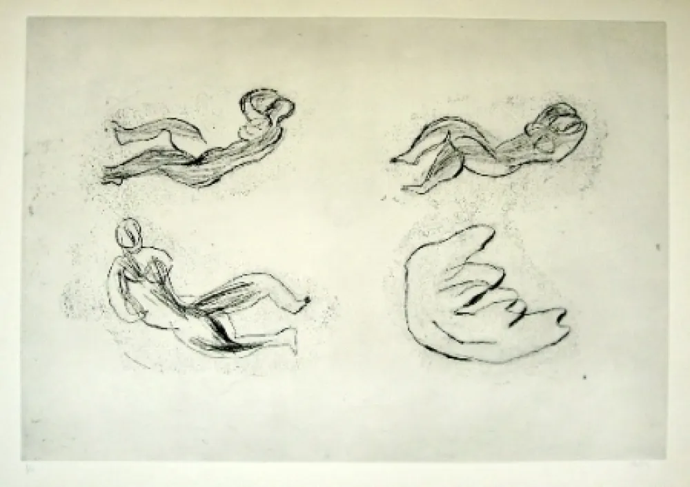 Acquaforte Fautrier - Naissance de la femme