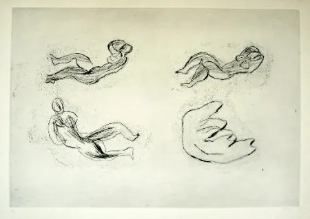 Acquaforte Fautrier - Naissance de la femme