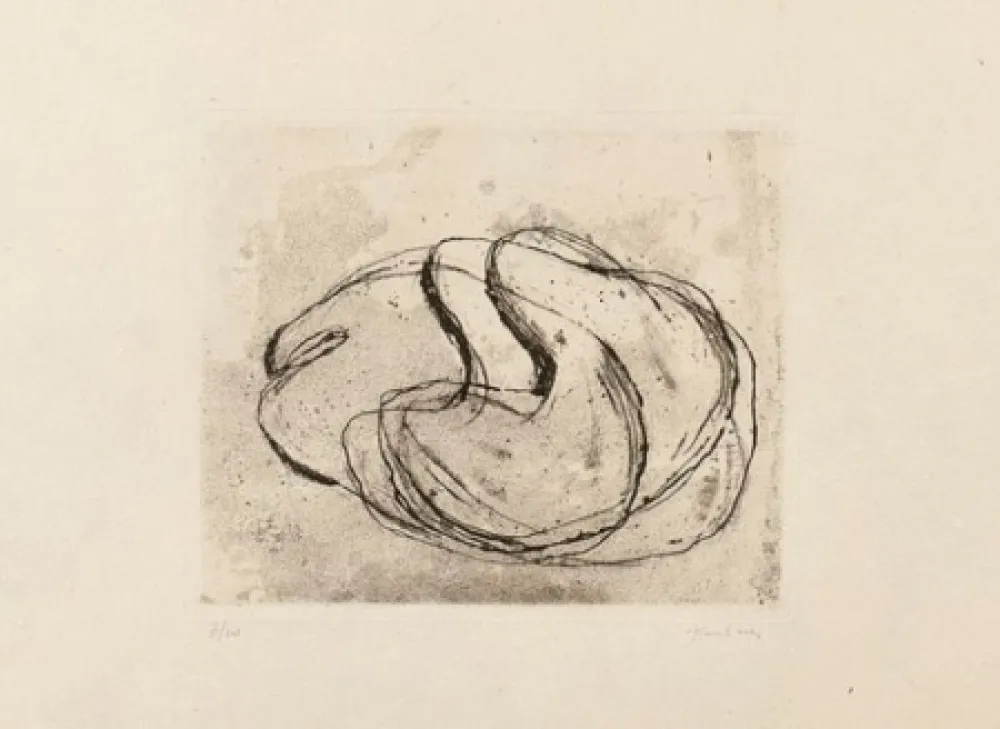 Acquaforte E Acquatinta Fautrier - Nu noir