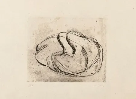 Acquaforte E Acquatinta Fautrier - Nu noir