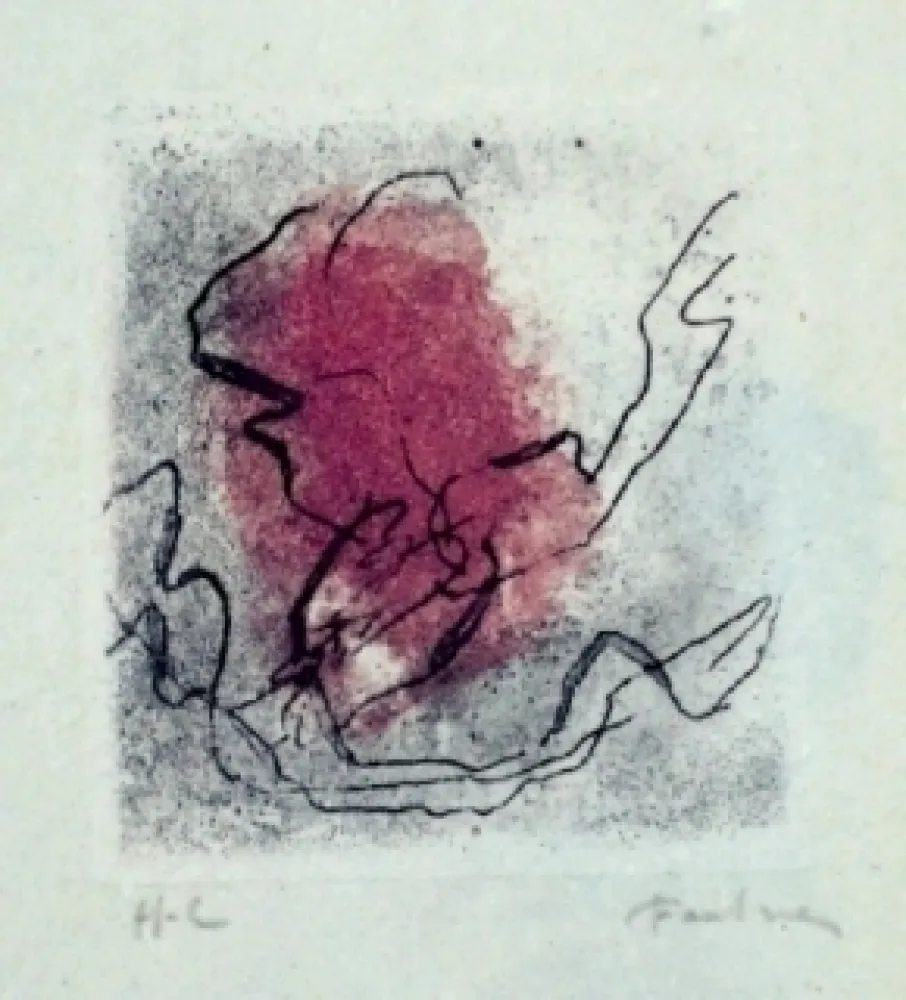 Acquaforte E Acquatinta Fautrier - Paysage de Provence