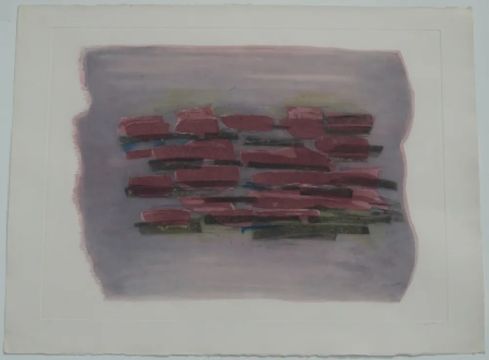 Acquaforte E Acquatinta Fautrier - Paysage labouré