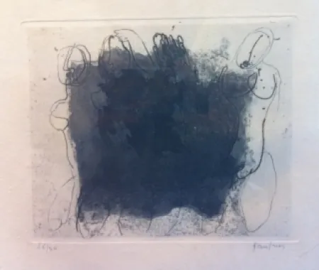 Acquaforte E Acquatinta Fautrier - Quatre nus violets