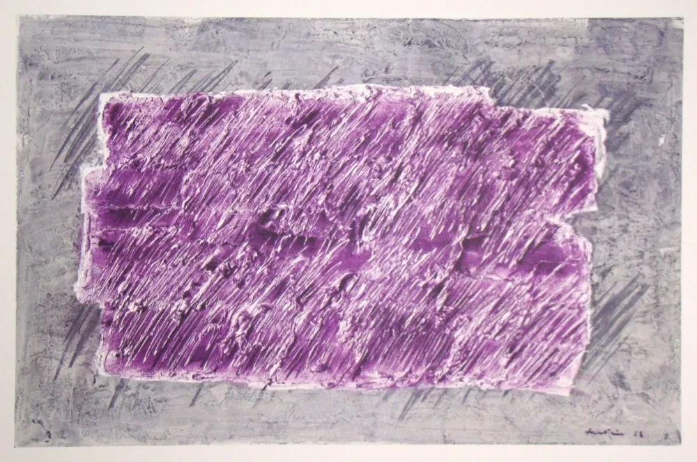 Litografia Fautrier - Striures