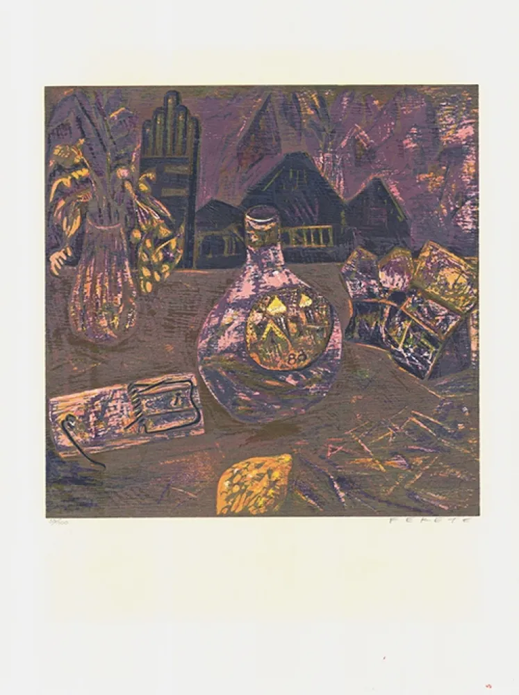 Incisione Su Legno Fekete - Darmstädter Mausefalle