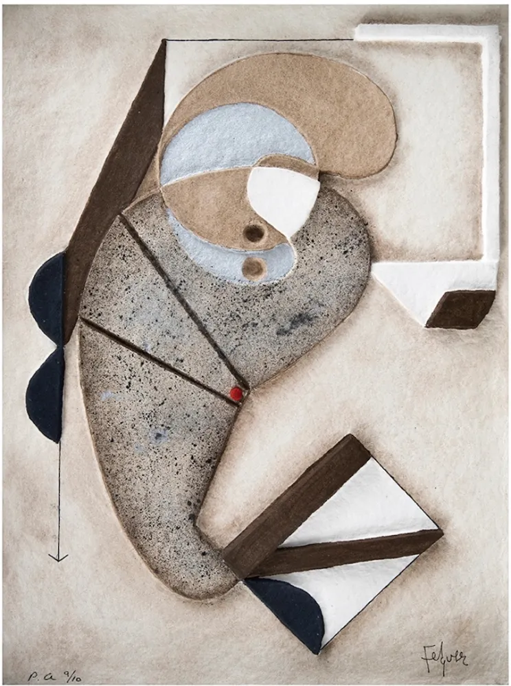 Incisione Felguerez - Autobuigrafia de la creación