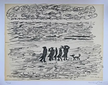 Litografia Fellini - I VITELLONI - Lithographie Originale / Original Lithograph / Litografia Originale