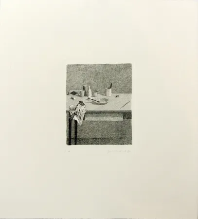 Incisione Ferroni - Cose sul tavolo