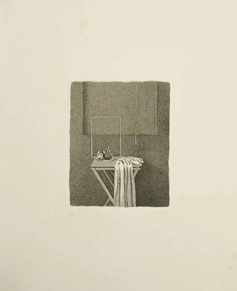 Acquaforte Ferroni - Interno con corda appesa