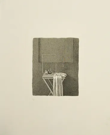 Acquaforte Ferroni - Interno con corda appesa