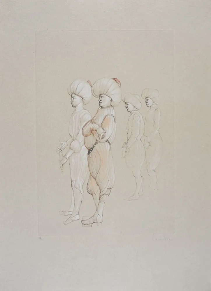 Acquaforte Fini - Conte de la 672 ème Nuit - VII