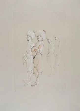 Acquaforte Fini - Conte de la 672 ème Nuit - VII