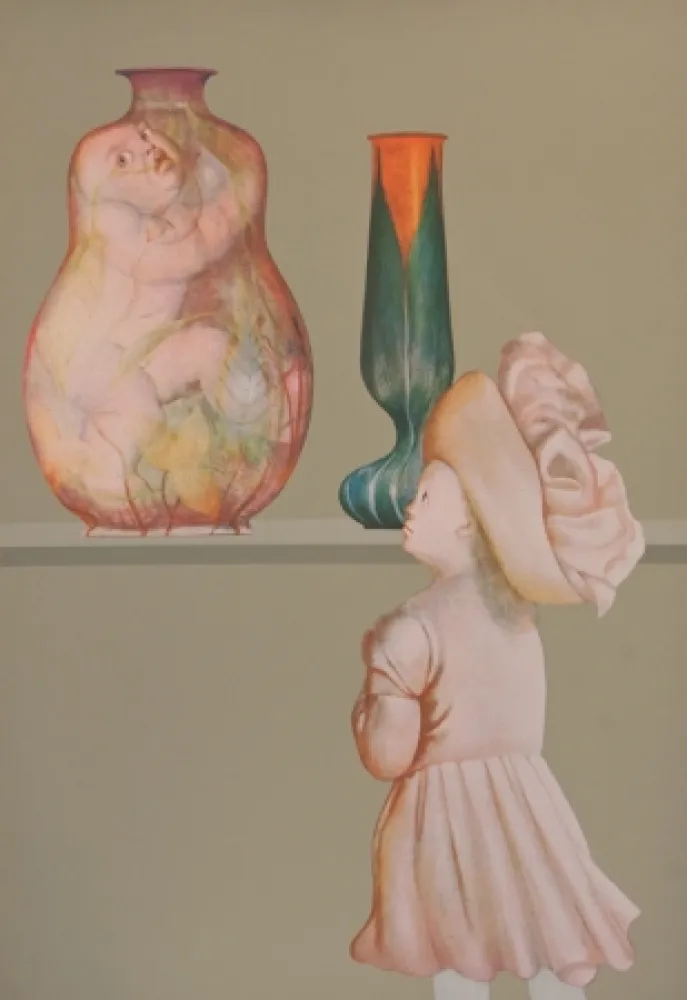 Litografia Fini - La leçon de fragilité