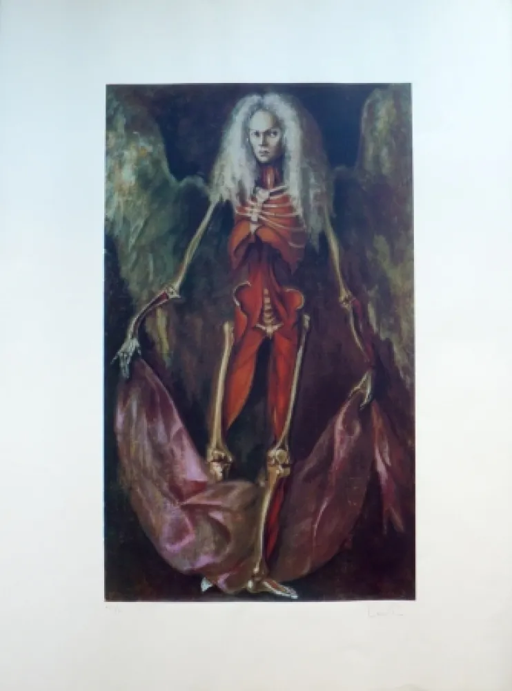 Litografia Fini - L’Ange de l’Anatomie