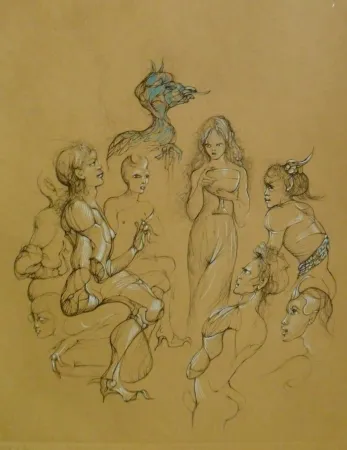 Incisione Fini - Solomonie la Possédée