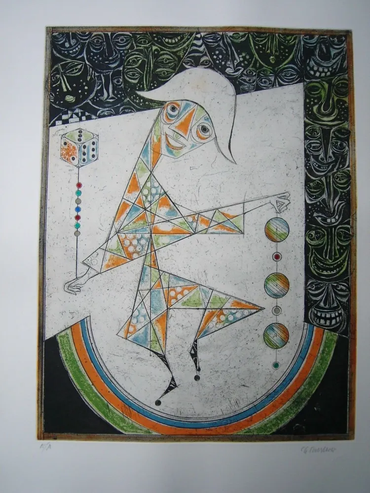 Acquaforte E Acquatinta Finsterer - Charlatan (Gaukler)