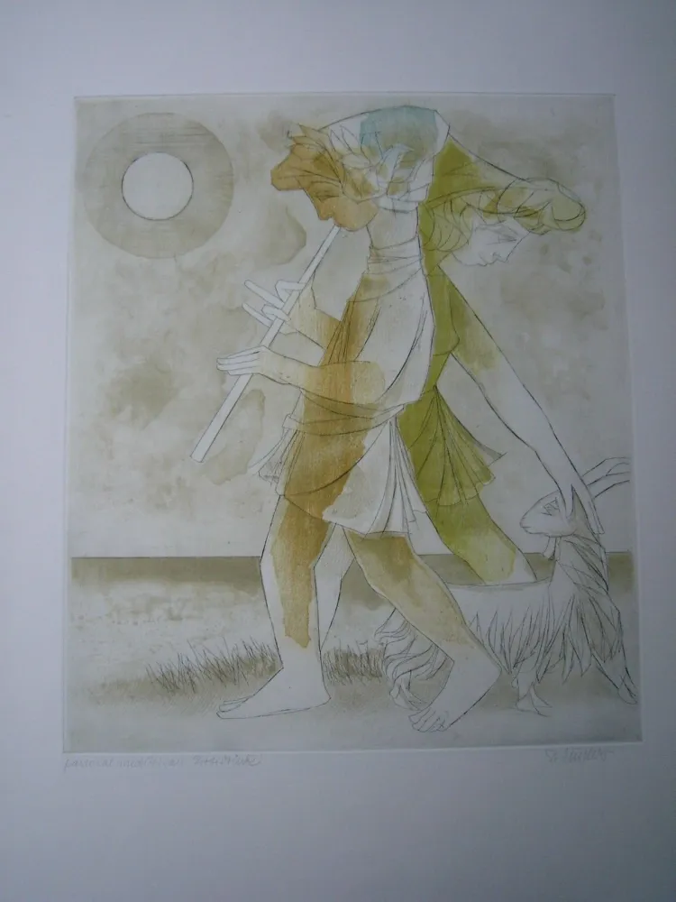 Acquaforte E Acquatinta Finsterer - Pastoral-mediterran I