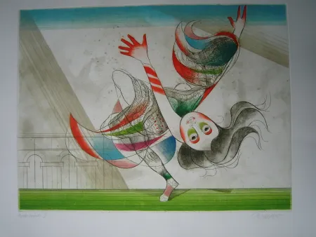 Acquaforte E Acquatinta Finsterer - Tanz der Salome