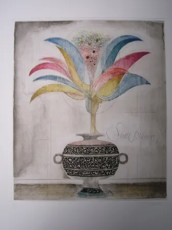 Acquaforte E Acquatinta Finsterer - Wunderblume